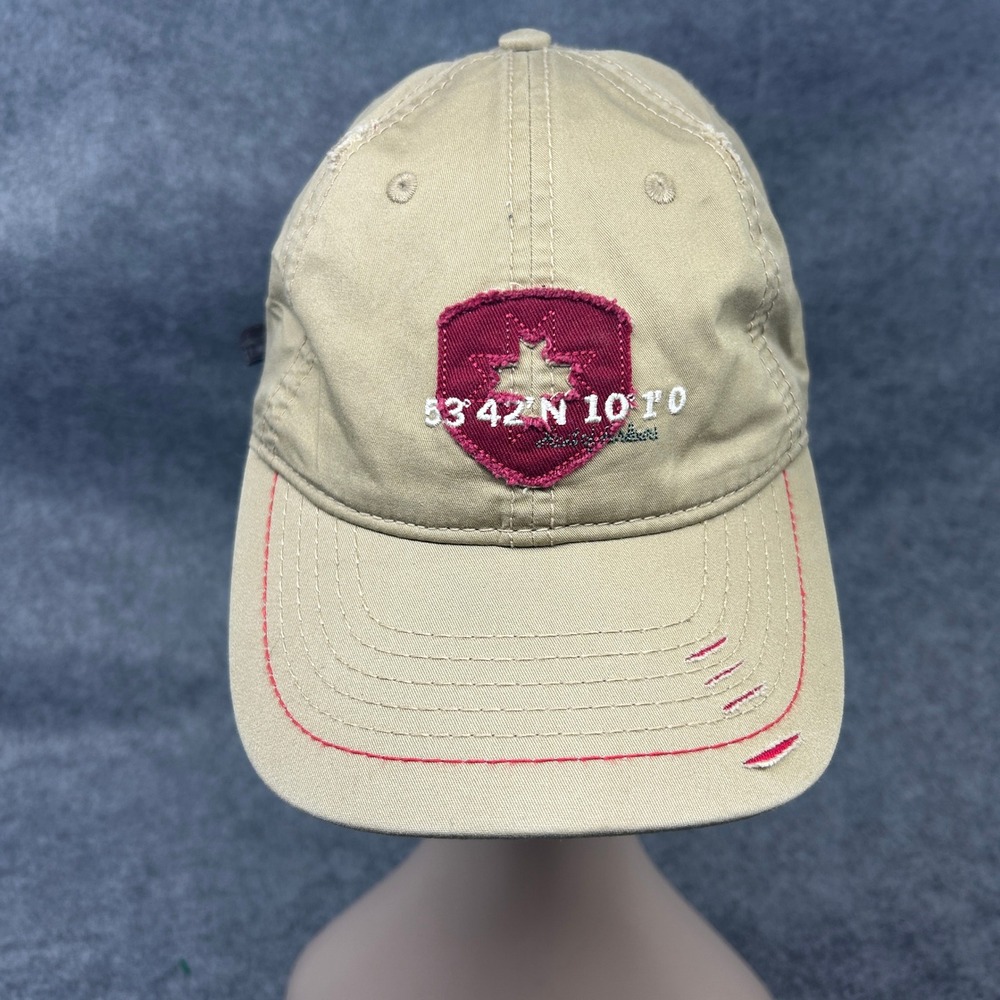 Wellensteyn Mens 40-Mens Club Baseball Cap OS Tan Distressed Cotton Hat